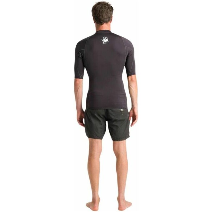 2024 C-Skins Mens NuWave UV Basics Short Sleeve Rash Vest C-NLYSSMC - Anthracite